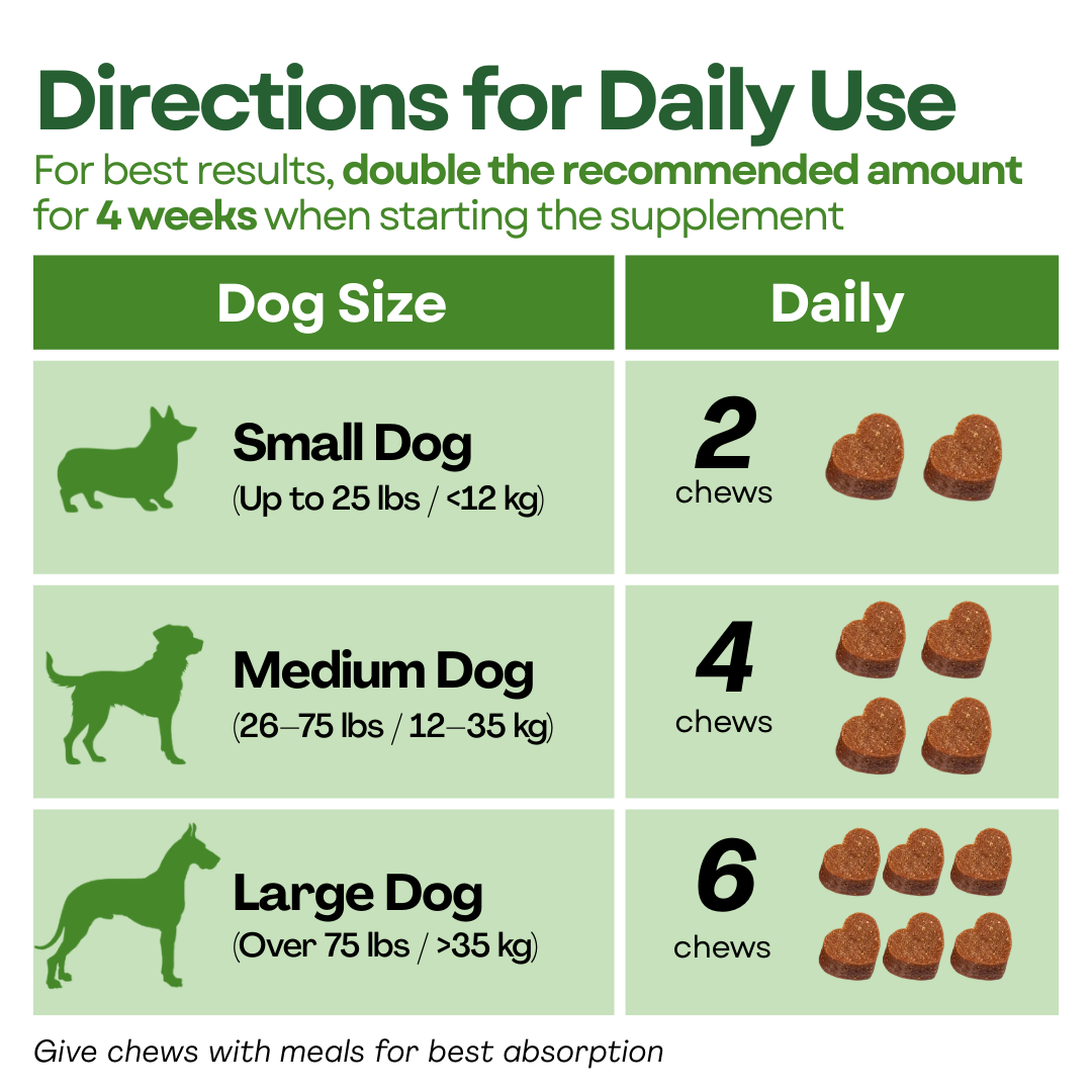 GreenKiss® Advanced Hip & Joint Support Soft Chews (Vet-formulated)