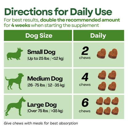 GreenKiss® Advanced Hip & Joint Support Soft Chews (Vet-formulated)